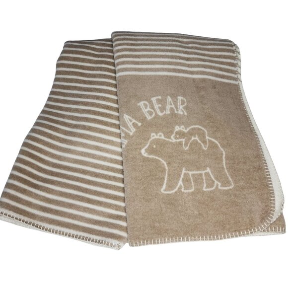 Docofil Mama Bear Throw Blanket Soft Reversible 51x67in Made in Portugal - Picture 8 of 16